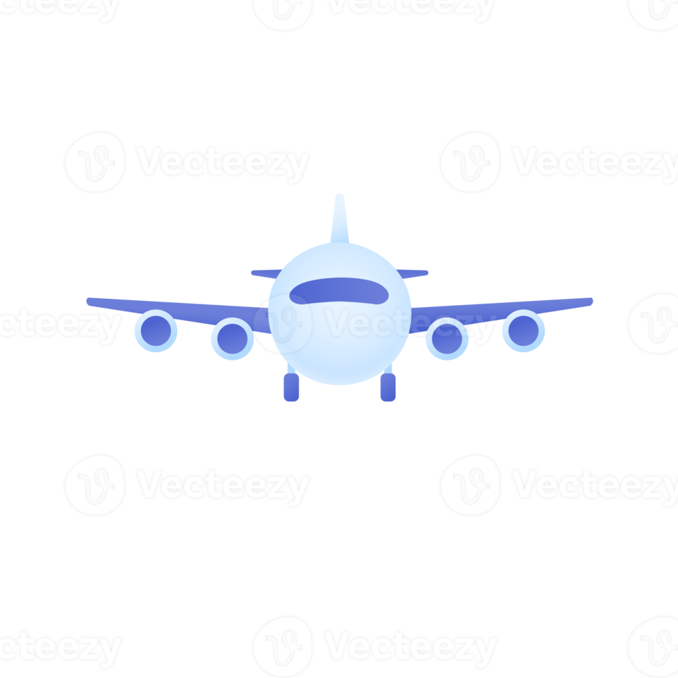 passagierflugzeug, das in der himmelsseitenansicht fliegt. reisekonzept png