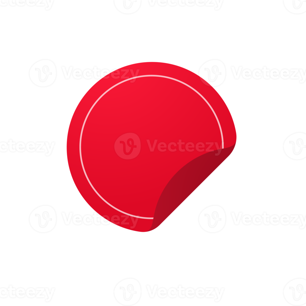 red basic shape for new product stickers special offer label png