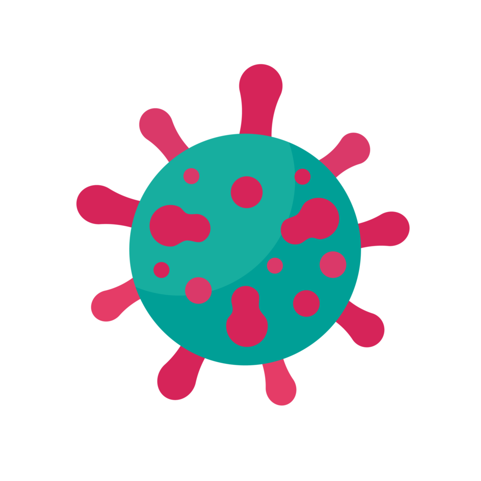Covid-19 icon Viruses that are spread through coughing or sneezing Simple flat design png