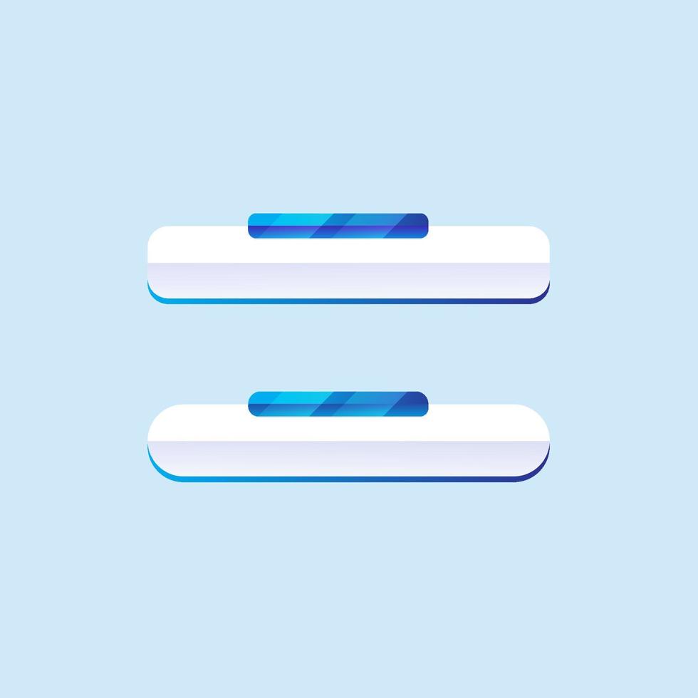 Flat web button design elements. simple design of ui web buttons vector