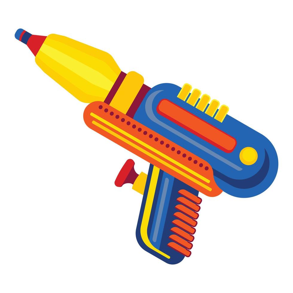Water blaster icon, cartoon style vector