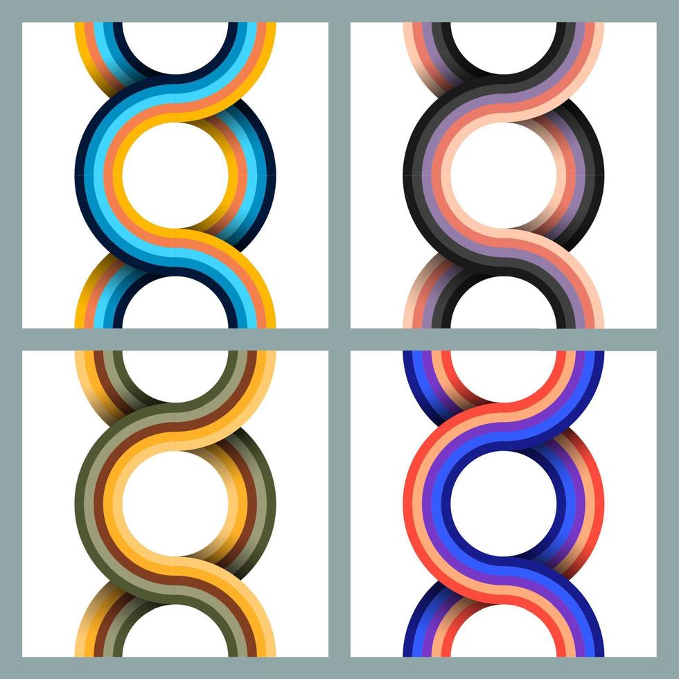 Modern colorful circle background vector