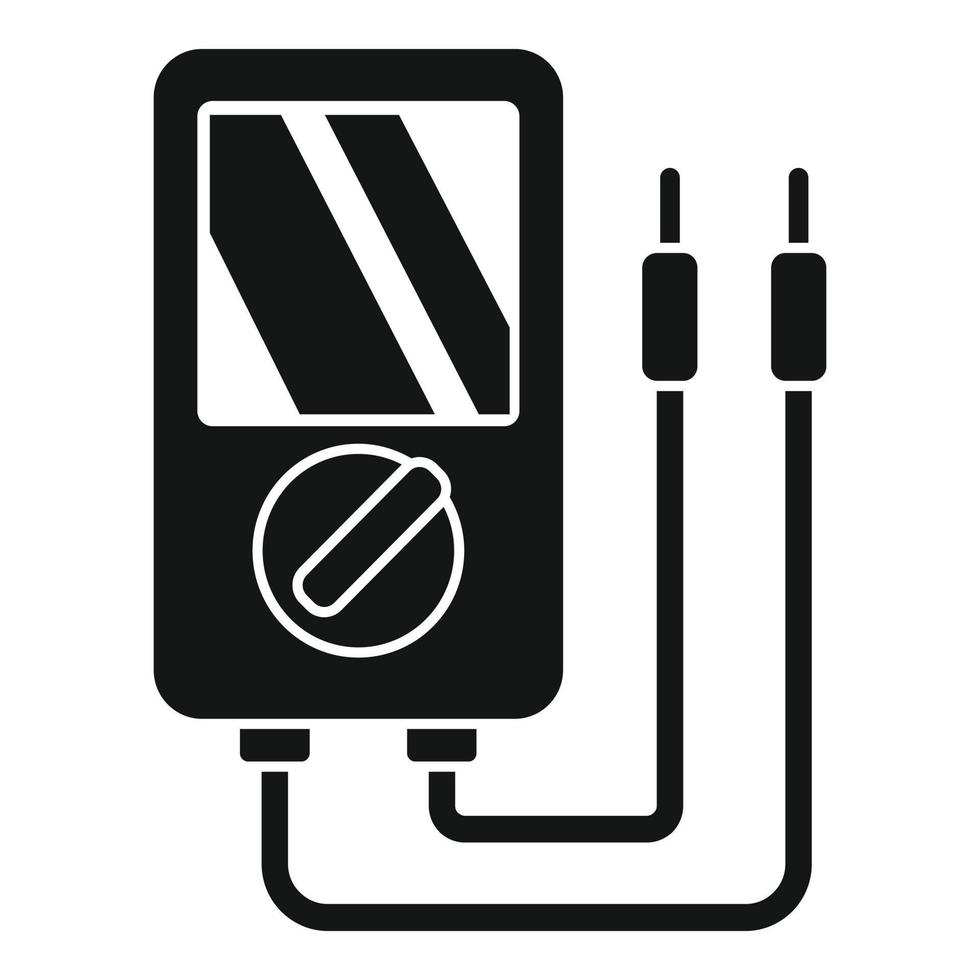 Multimeter icon, simple style vector