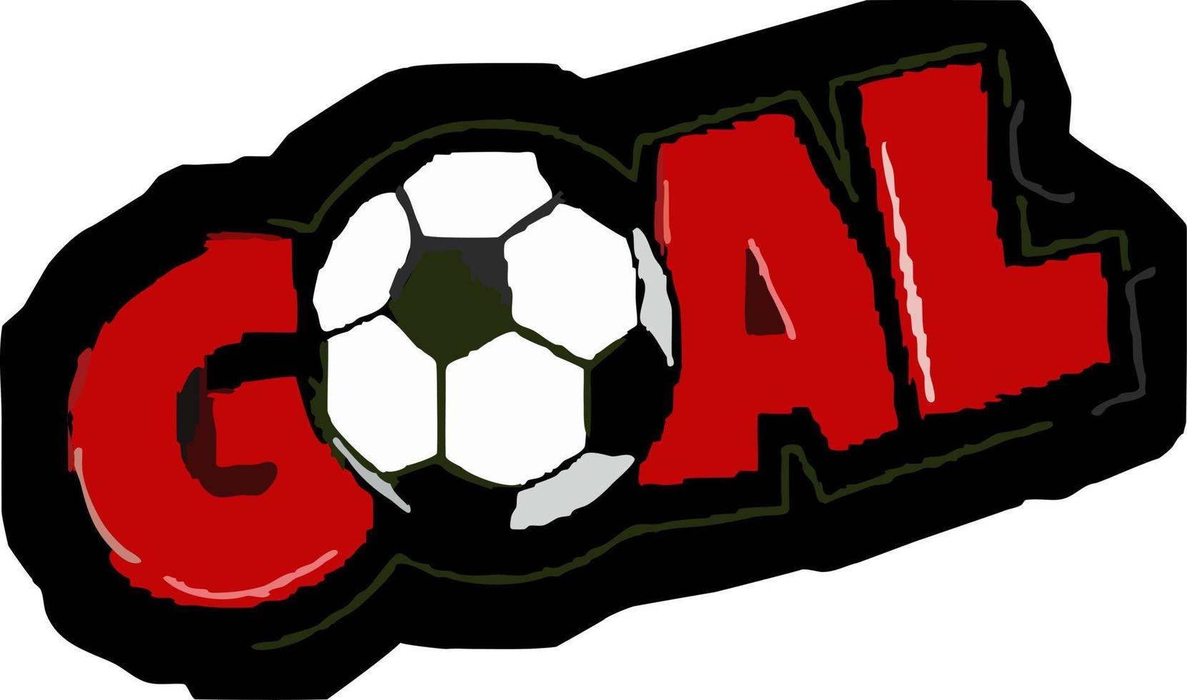 Icon ball goal vector