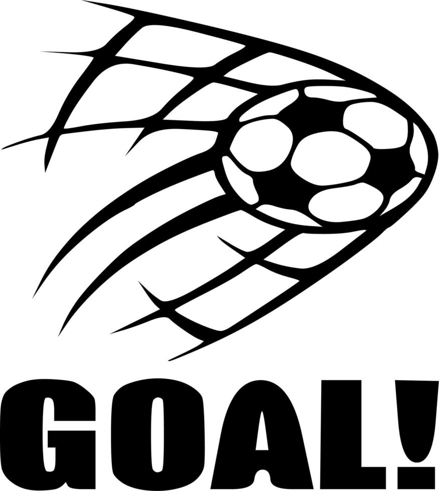 Icon ball goal vector