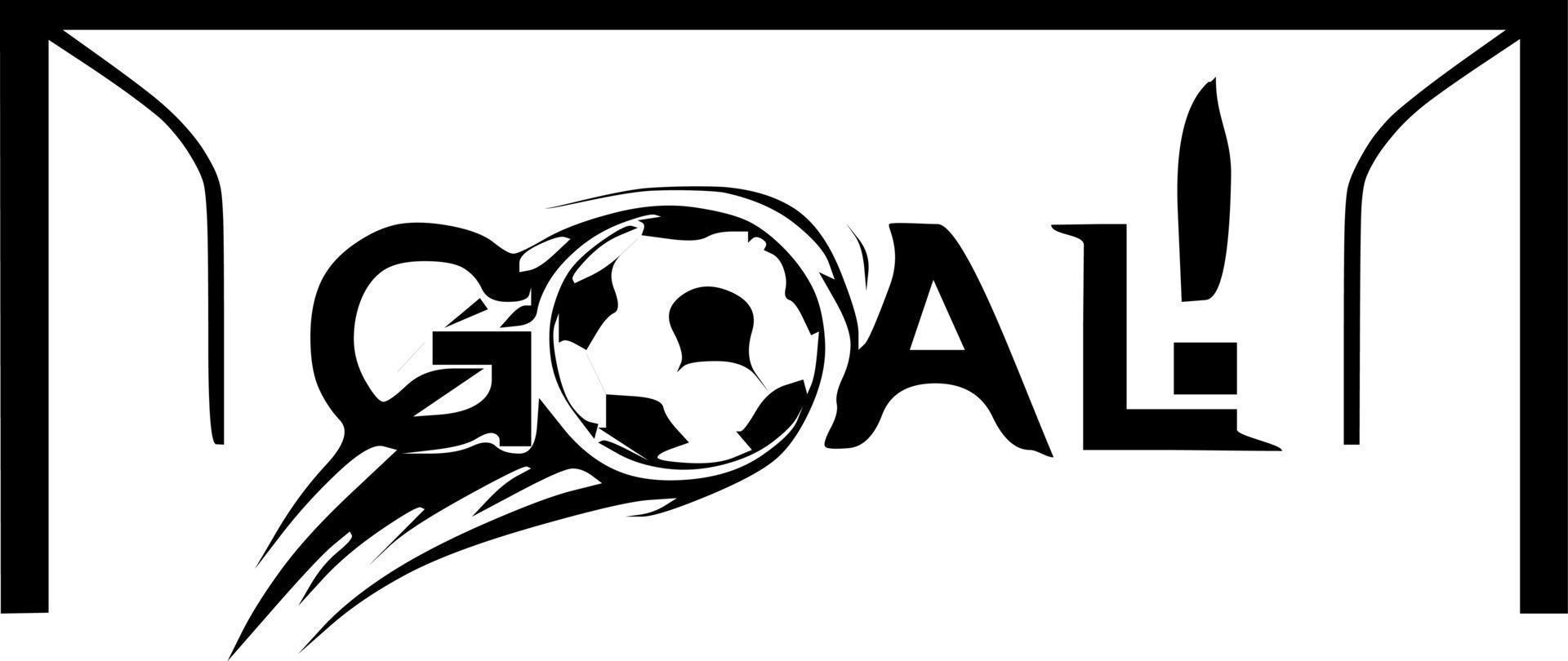 Icon ball goal vector