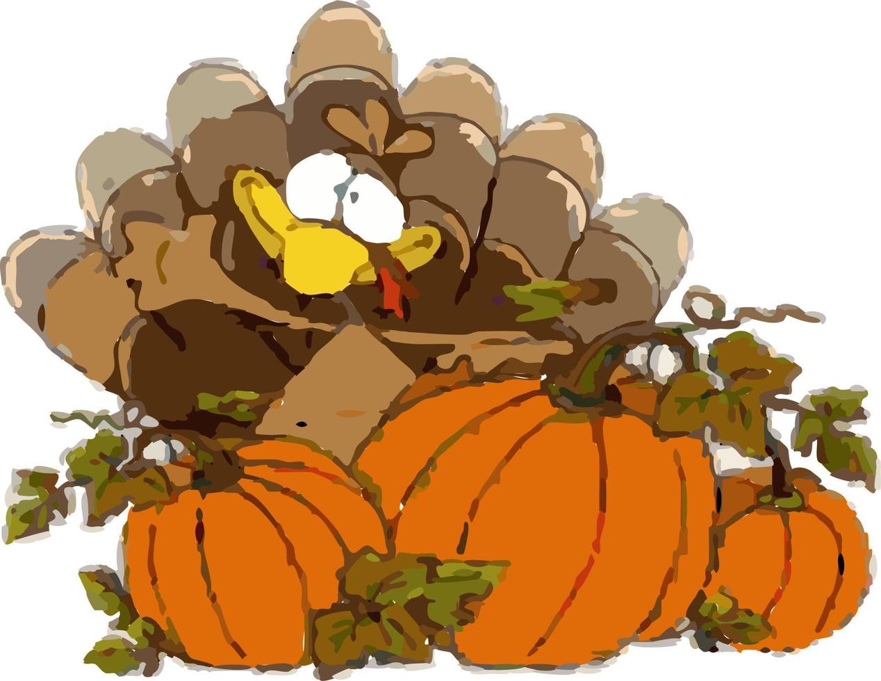 Icon set thanksgiving vector