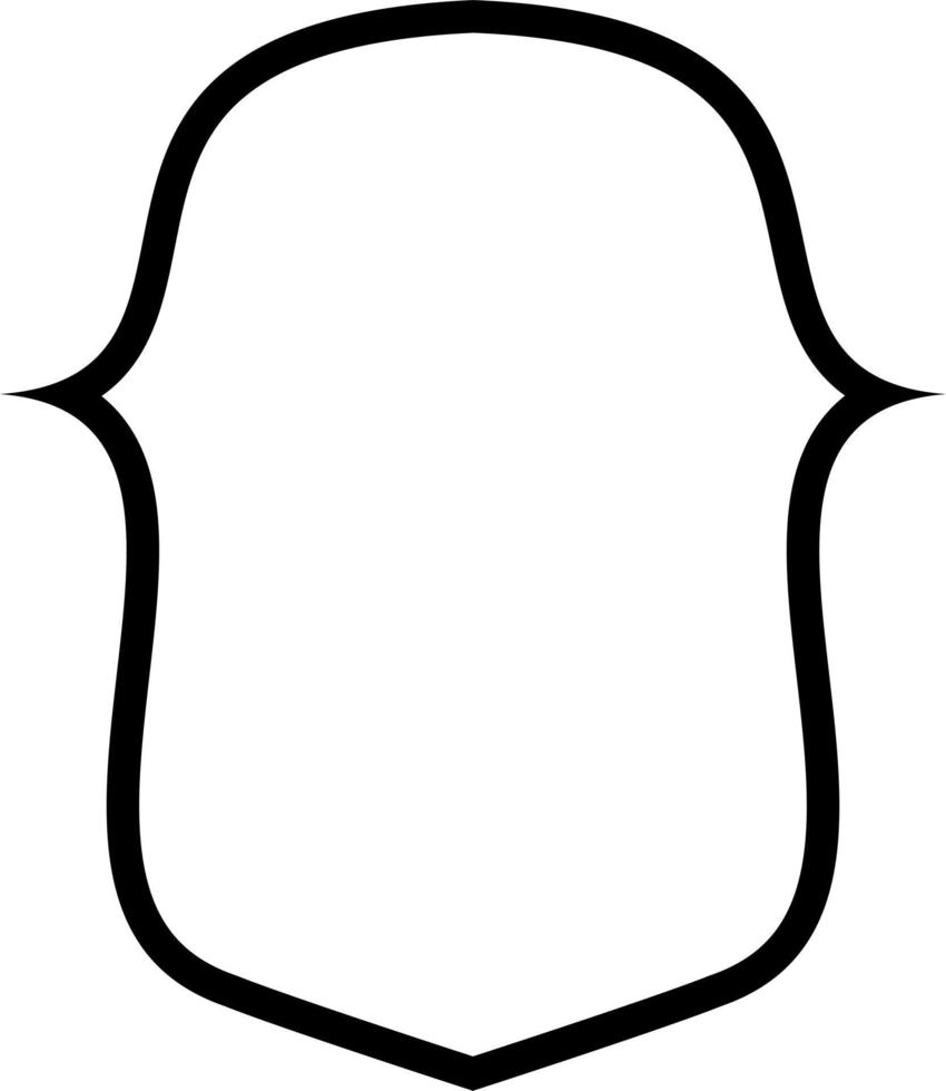 Badge Frame Outline Shape Design vector