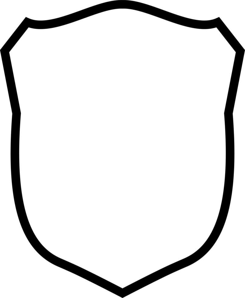 Badge Frame Outline Shape Design vector