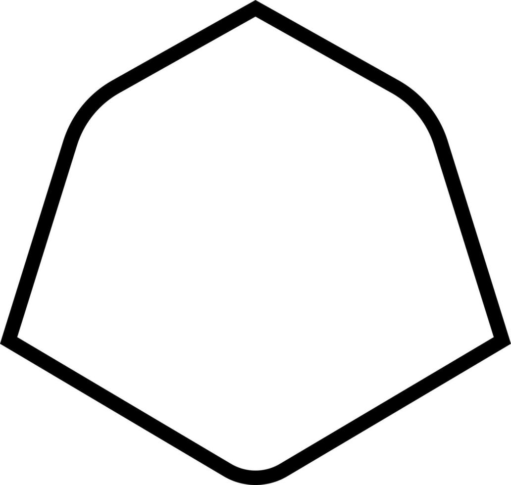 Badge Frame Outline Shape Design vector