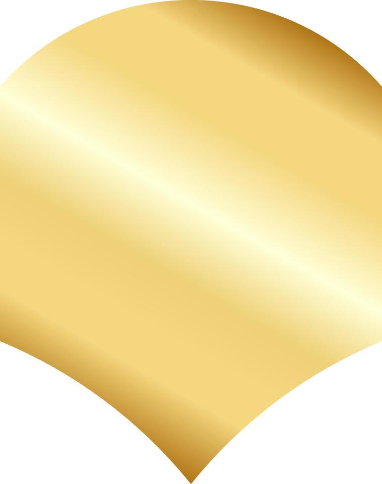 Gold Badge Label Design Illustration vector