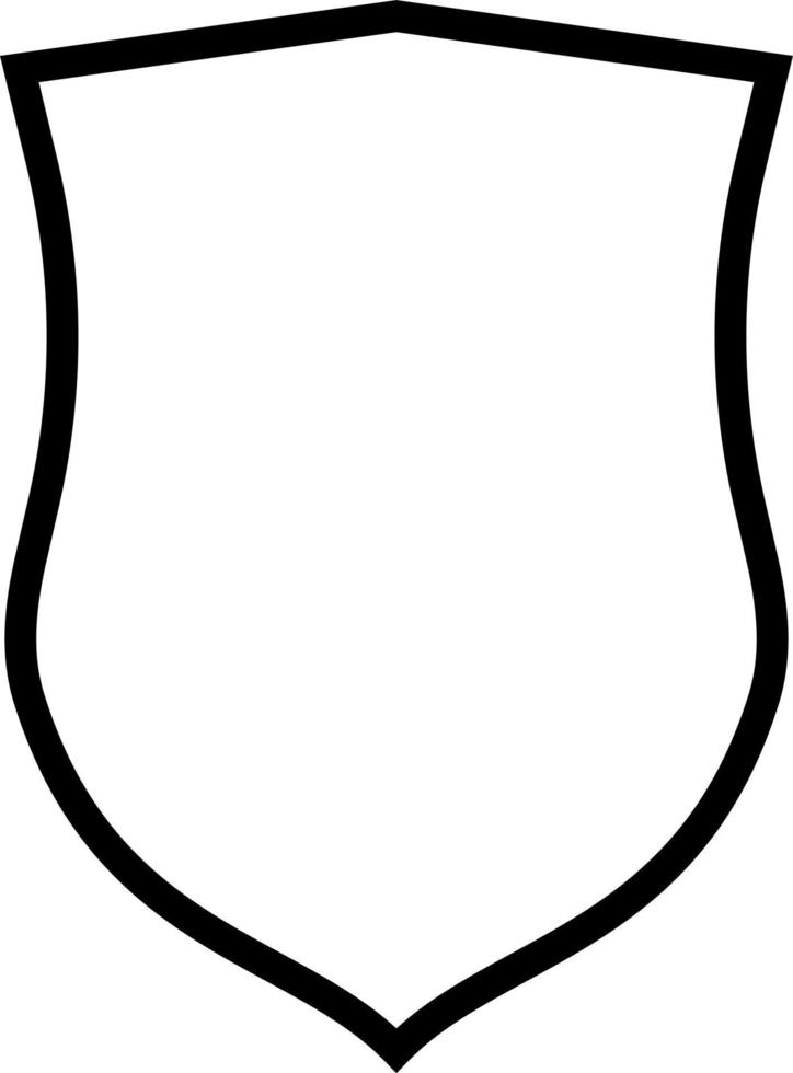 Badge Frame Outline Shape Design vector