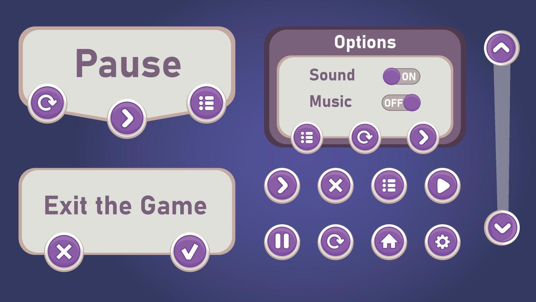 List of mobile games , user interface ui - ux vector