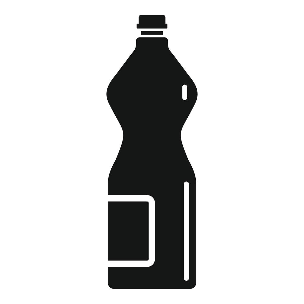 Domestic bleach bottle icon, simple style vector