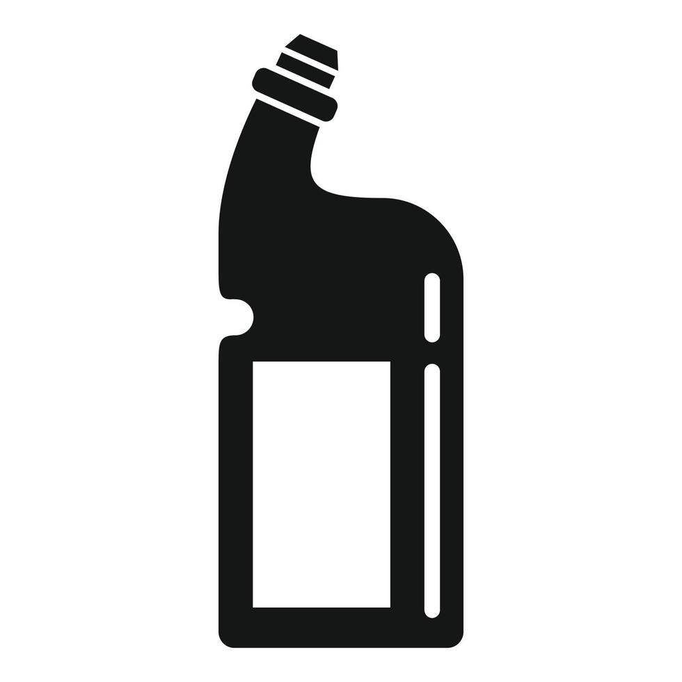 icono de limpiador de botellas de inodoro, estilo simple vector