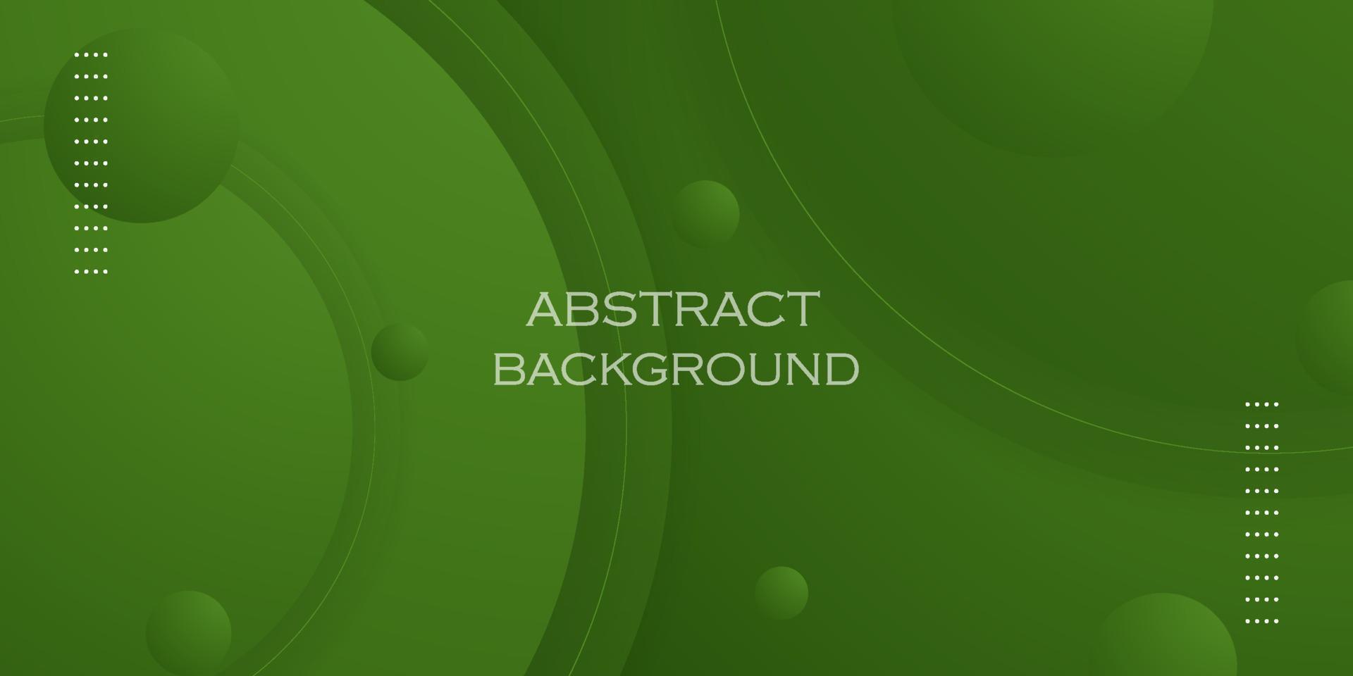 Green abstract template for presentation or banner. Circle pattern background with lines combinations. Eps10 vector