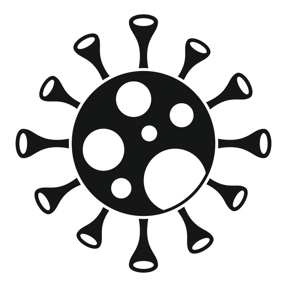 New corona virus icon, simple style vector