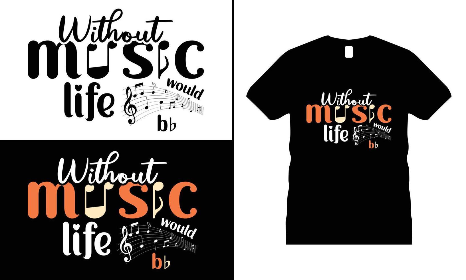 Music Motivational T-shirt Design vector. Use for T-Shirt, mugs, stickers, etc. vector