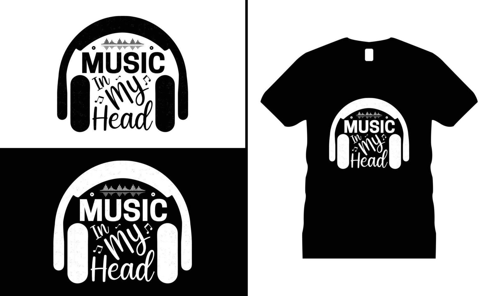 Music Motivational T-shirt Design vector. Use for T-Shirt, mugs, stickers, etc. vector