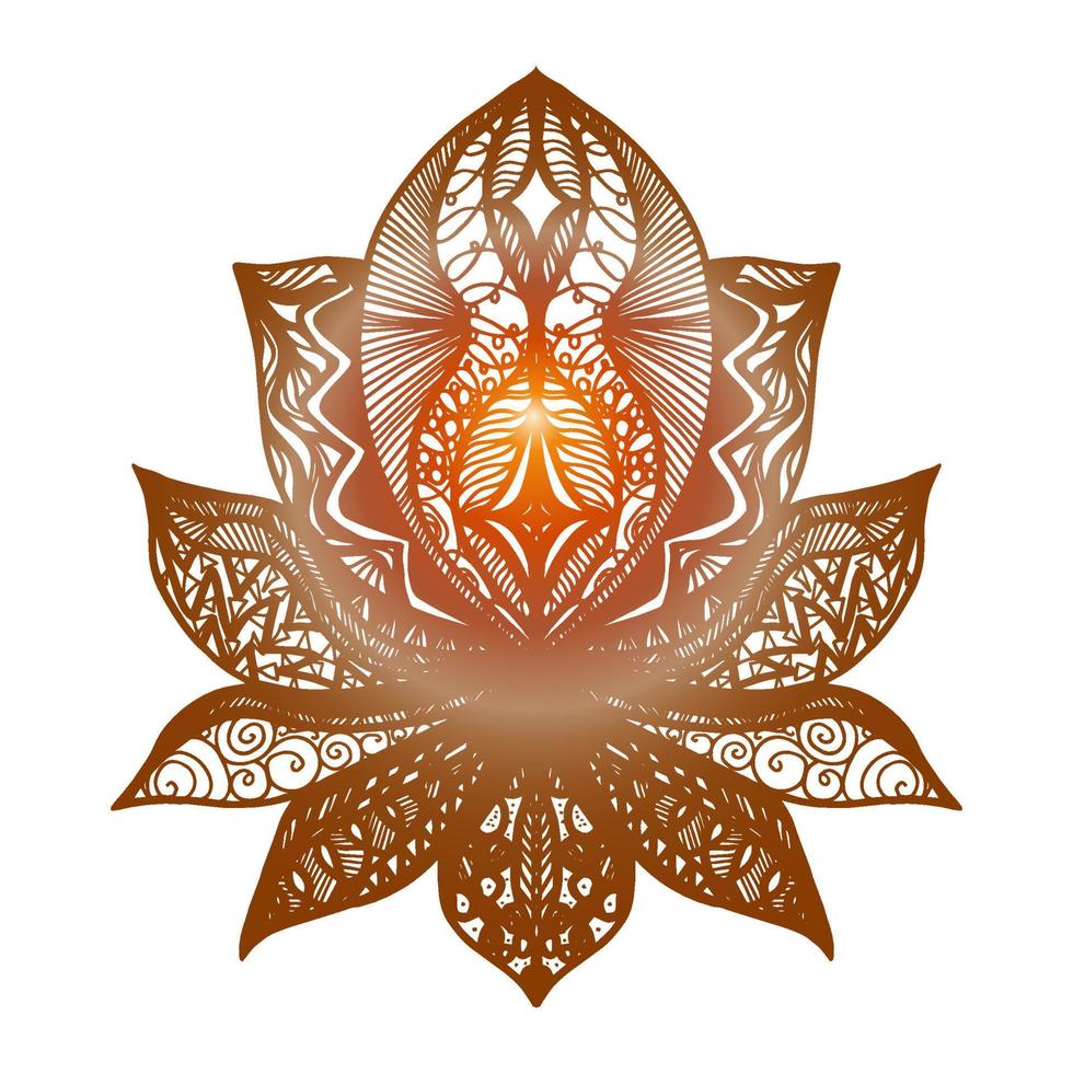 Flower Lotus Tattoo vector