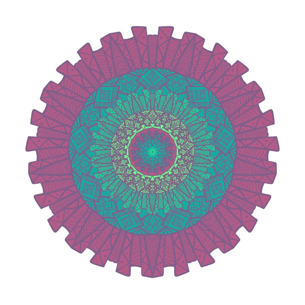 Mandala Line Template vector