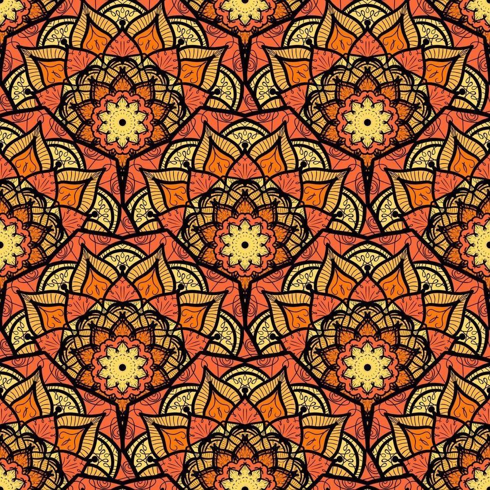 Mandala Seamless Pattern vector