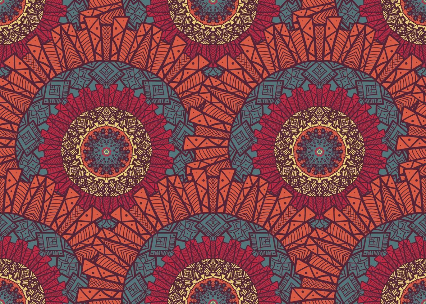 Mandala Seamless Pattern vector