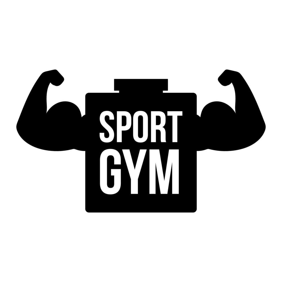 Sport gym vector logo concept