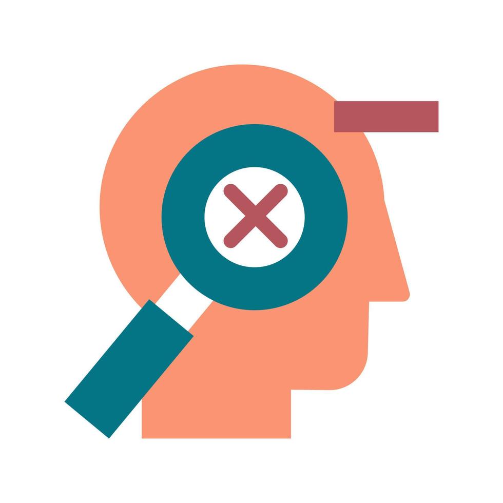 Mistakes correction flat vector pictogram on white background