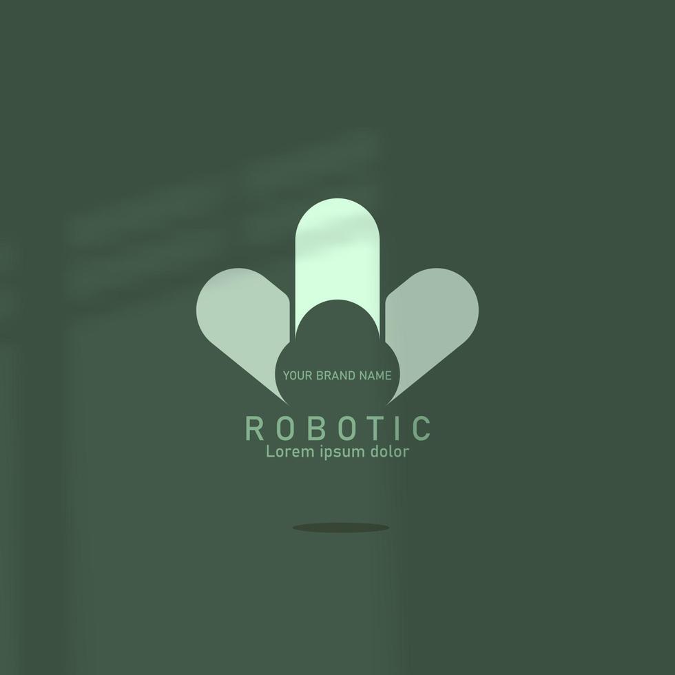 logo icon design hurus S simple elegant futuristic robotic shape 