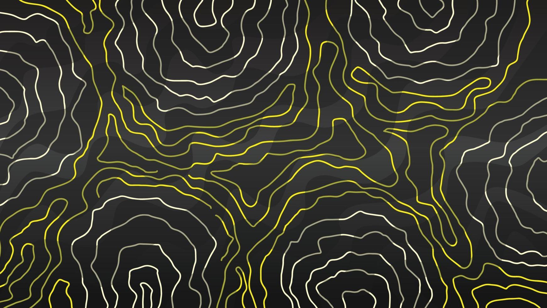 Abstract line art topographic map background vector