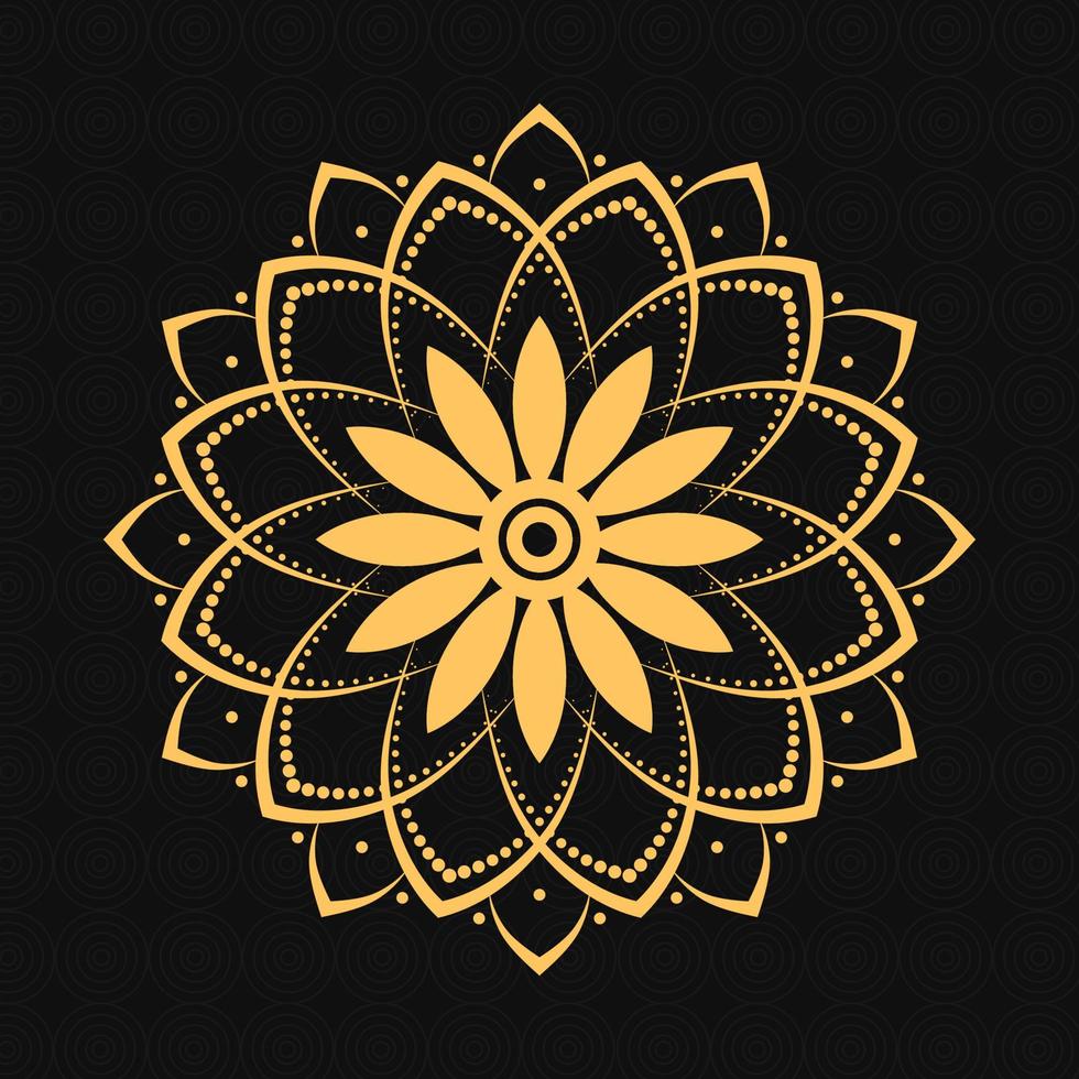 Luxury ornamental mandala design background vector