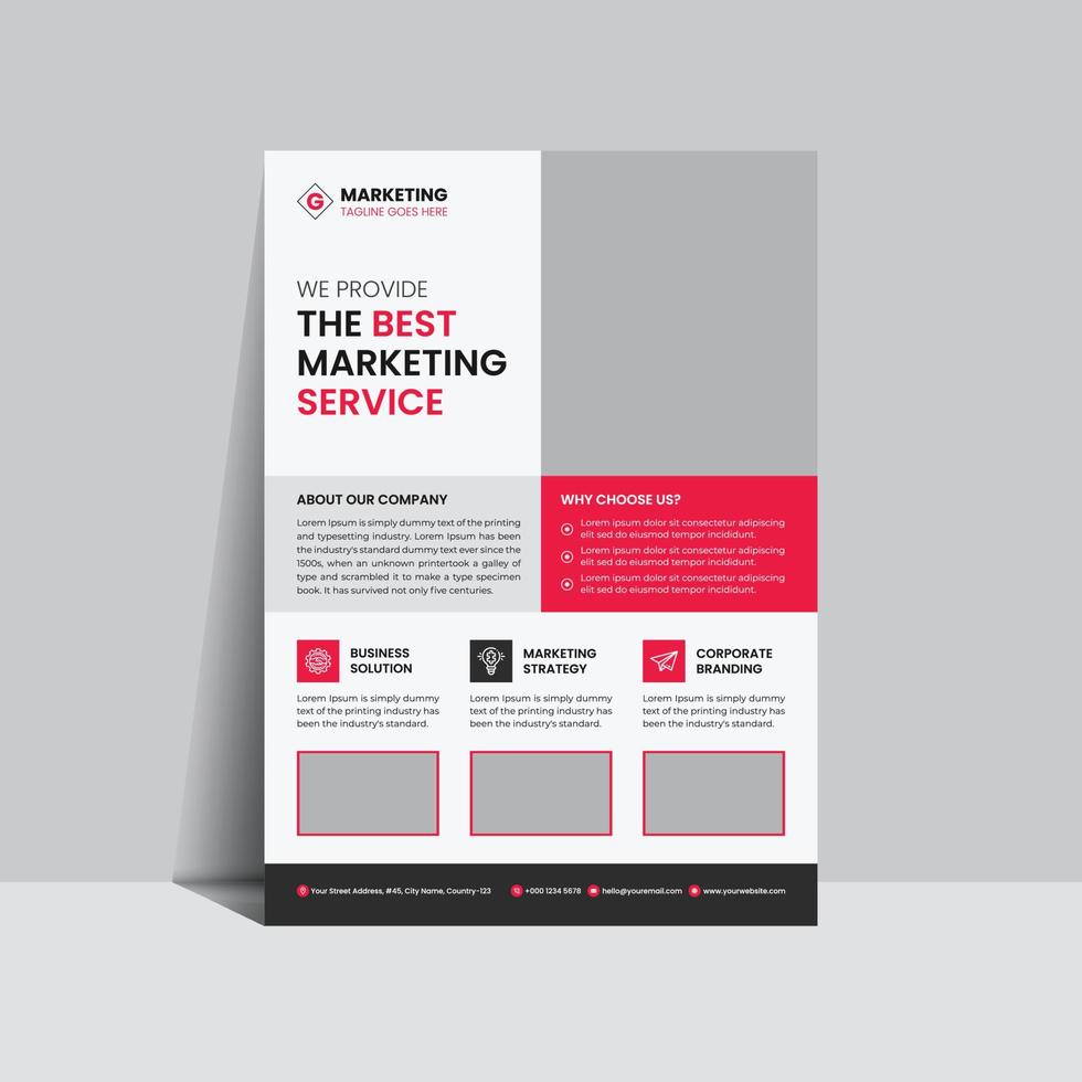 Corporate Business Flyer Template Design vector