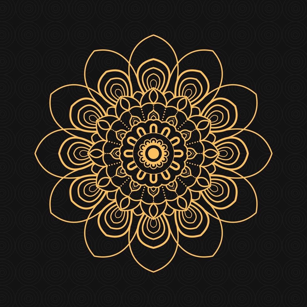 Luxury ornamental mandala design background vector
