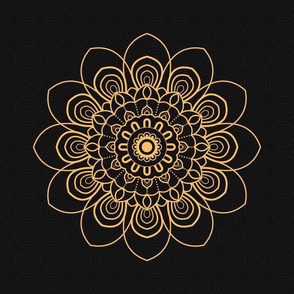 Luxury ornamental mandala design background vector