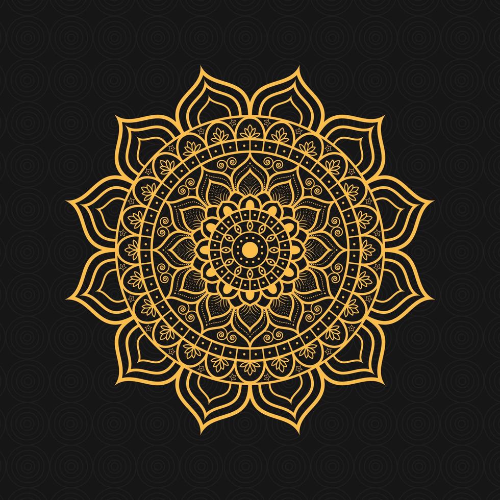 Luxury ornamental mandala design background vector