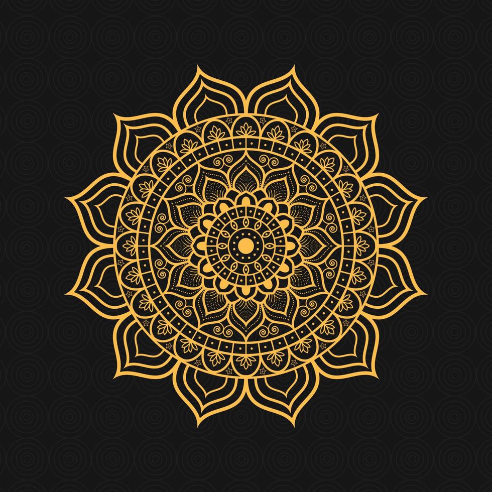 Luxury ornamental mandala design background vector