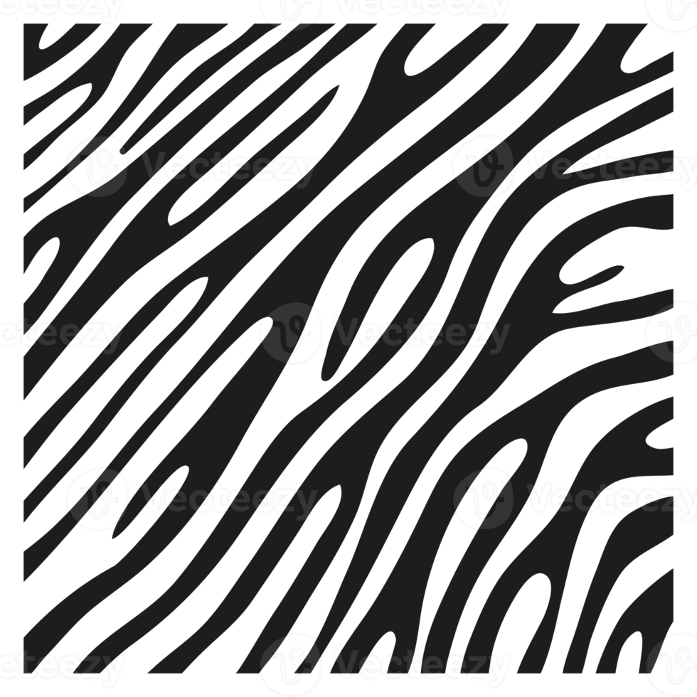 zwarte strepen op de huid van een zebra voor decoratie graphics png