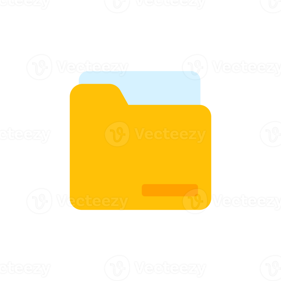 Yellow folders for organizing documents. sorting large amounts of data png