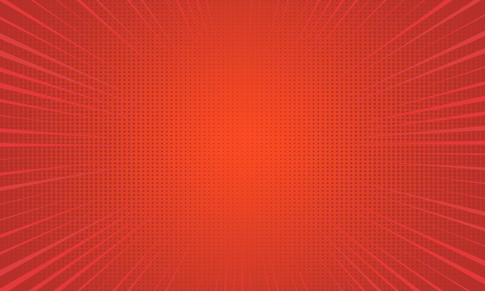 Fondo de vector cómico retro rojo