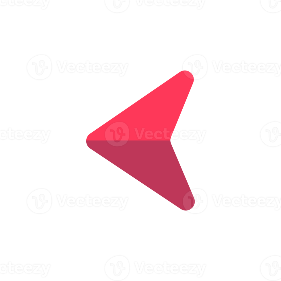 Business arrow. Red arrow pointing down. business financial loss graph