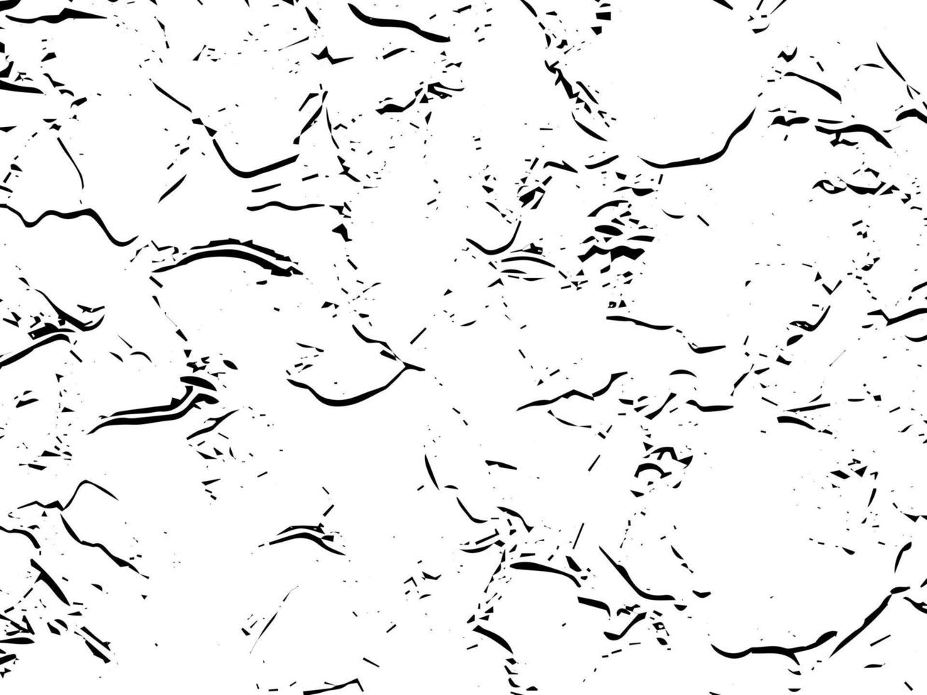 textura vectorial agrietada rústica con muchas grietas y arañazos. fondo abstracto. superficie rota y dañada. telón de fondo envejecido. ilustración gráfica vectorial con blanco transparente. vector