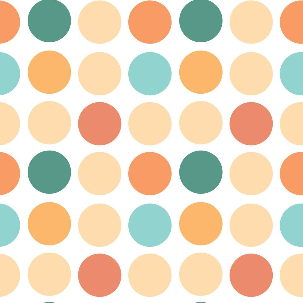 pattern of colored circles for fabric and packaging vector