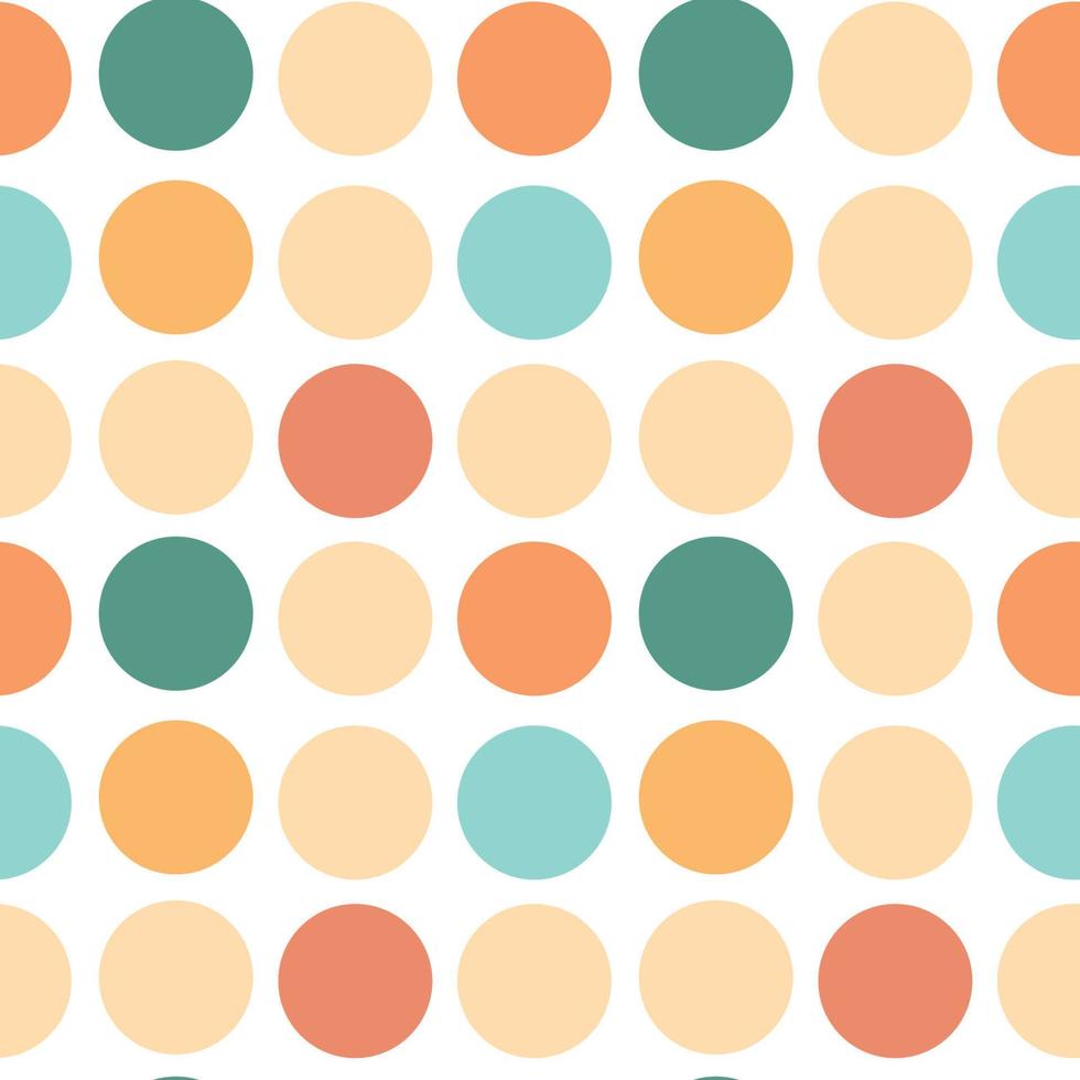 pattern of colored circles for fabric and packaging vector