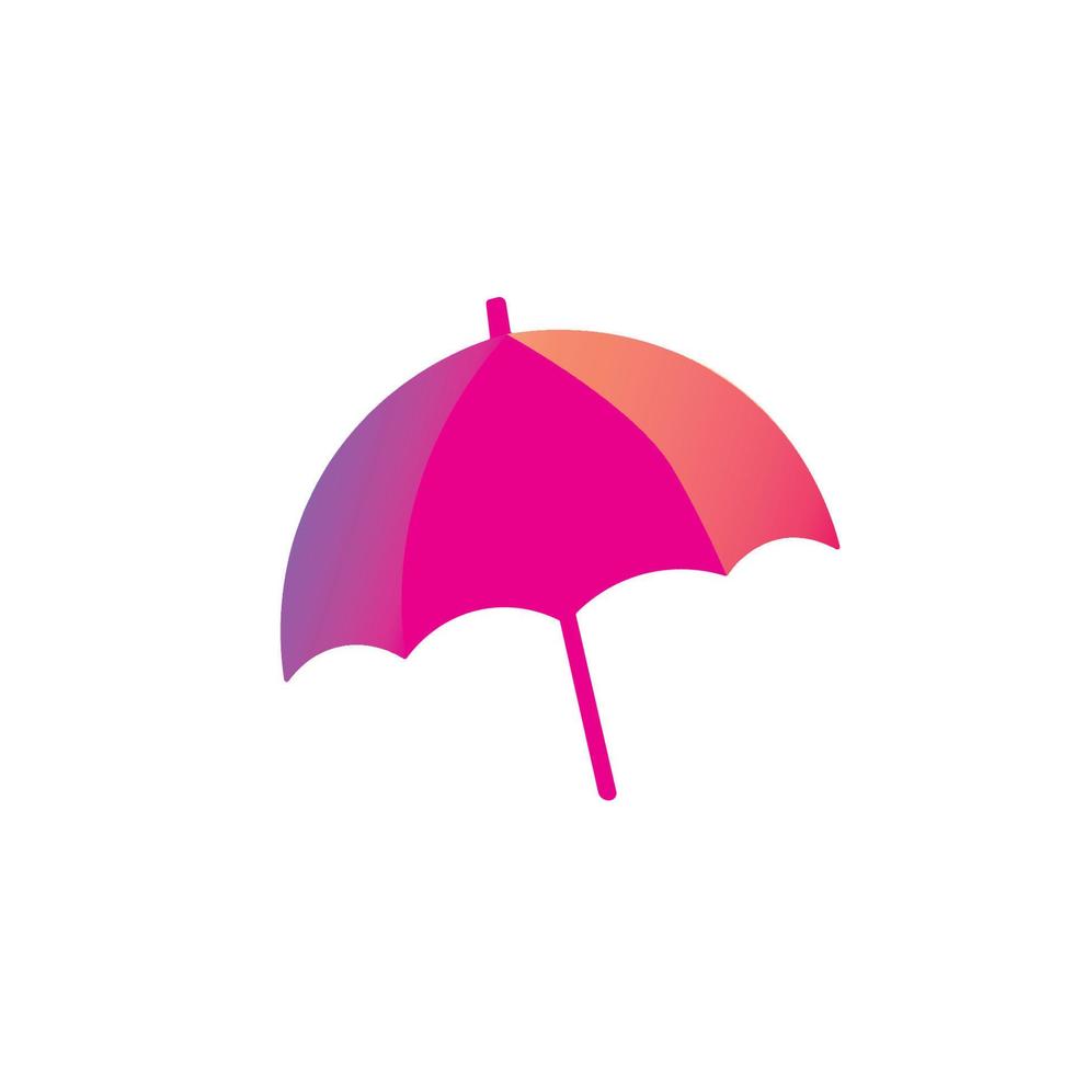 Sun umbrella of different colors vector