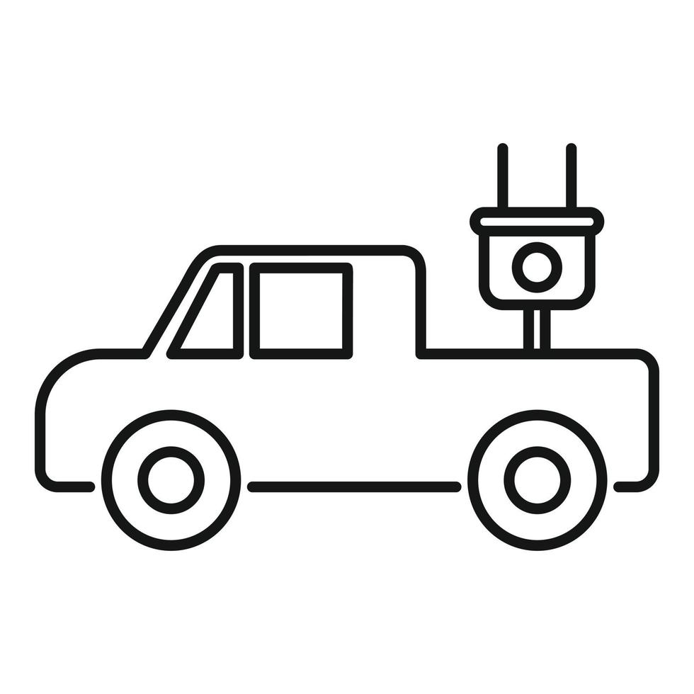 Electrical pick up icon, outline style vector