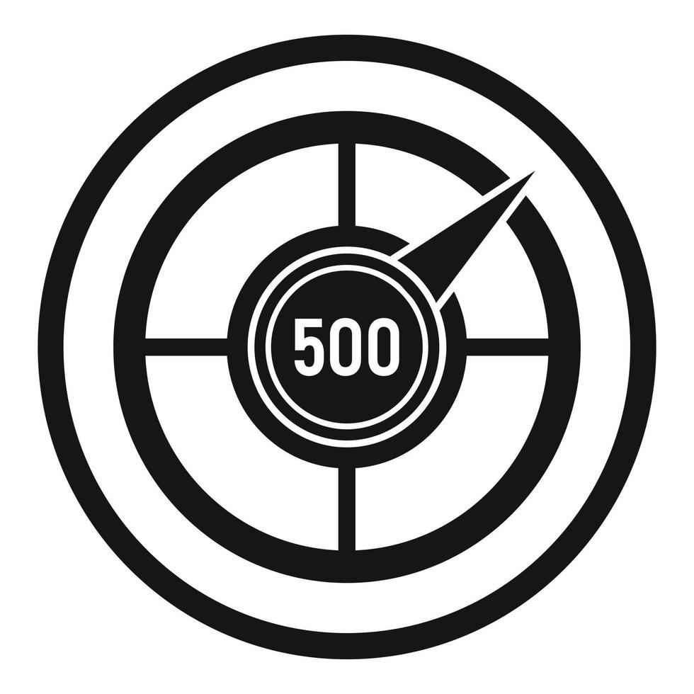 Customer credit score icon, simple style vector