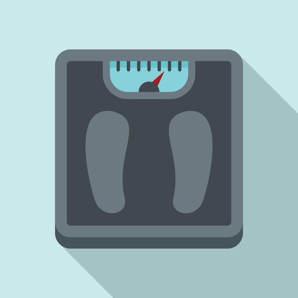 Man scales icon, flat style vector