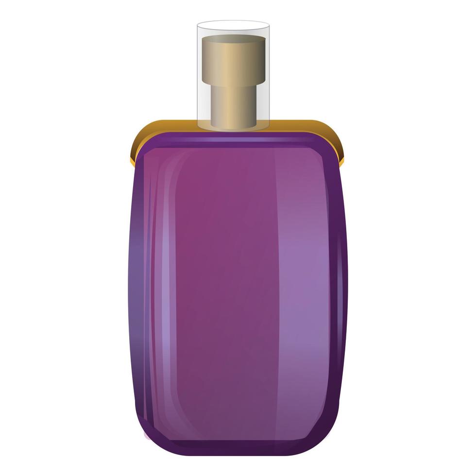 icono de perfume cosmético, estilo de dibujos animados vector
