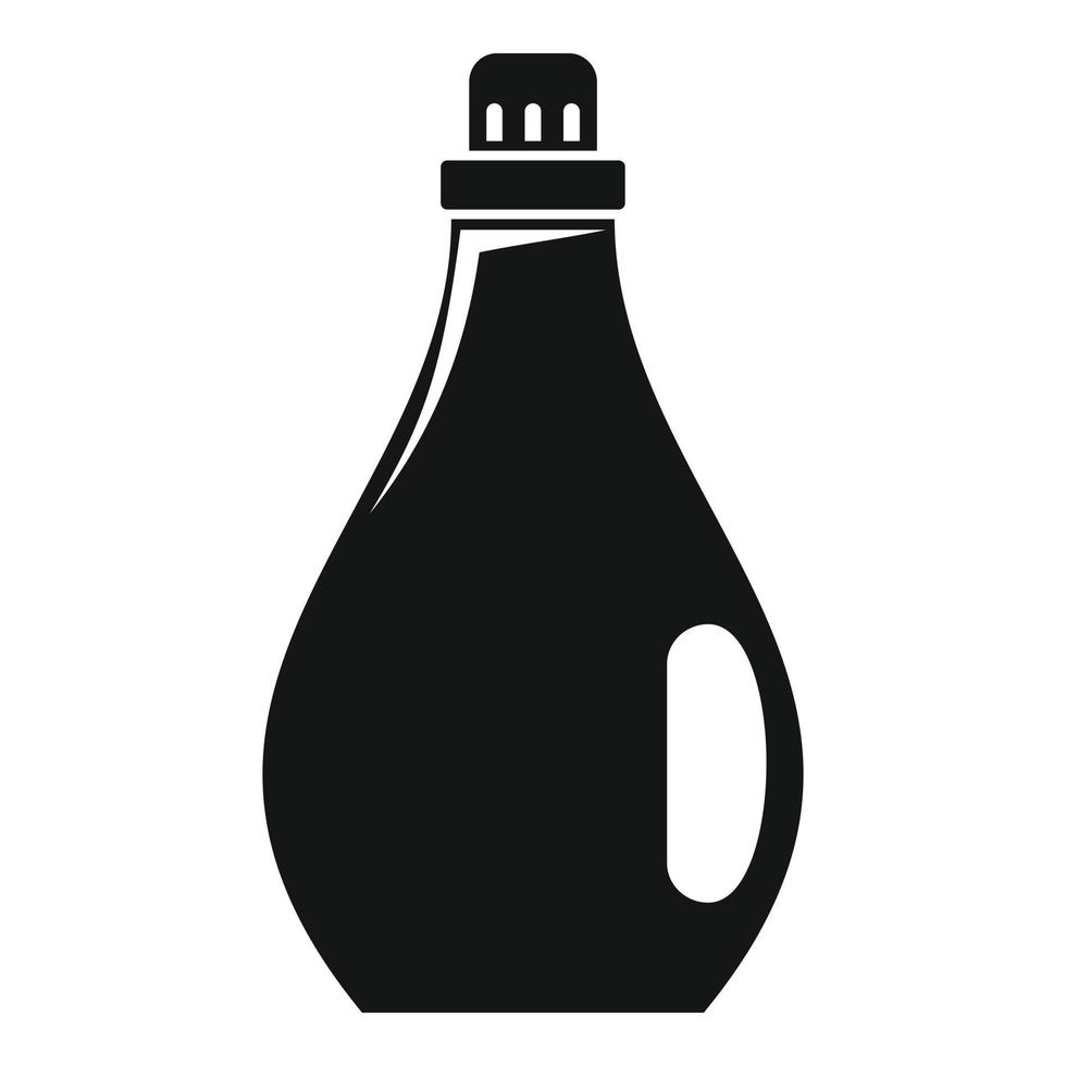 Wash softener bottle icon, simple style vector